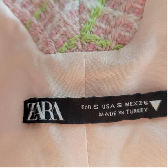 New Zara Textured Tweed Skirt Set Size S-M - Picture 9 of 11